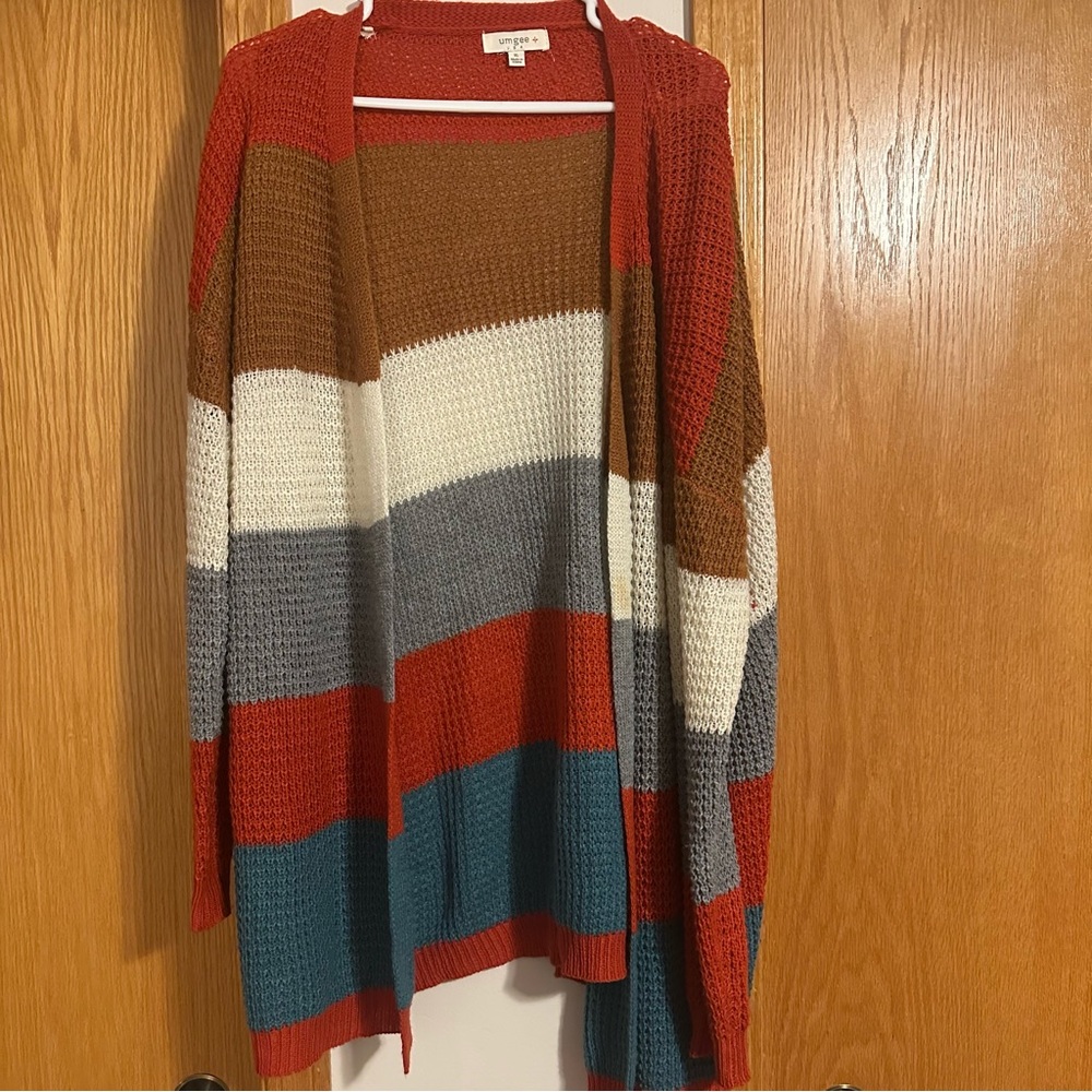 Multicolor Striped Cardigan